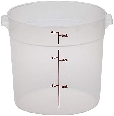 Cambro RFS6P190 6 Qt Круг Контејнер Wirh RFSC6P190 Проѕирен Капак