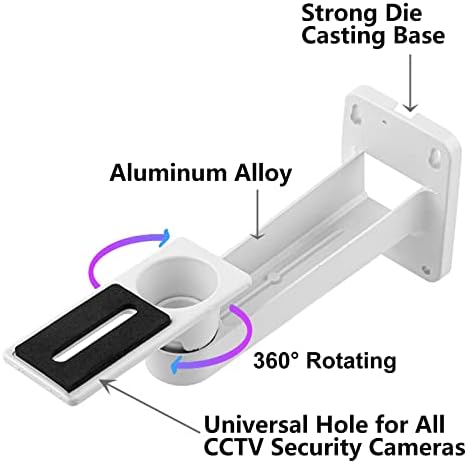 Универзално монтирање на безбедносната камера за CCTV, заграда за IP камера, алуминиумска легура на отворено wallид таванот за монтирање на држачот