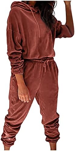 Overmal женски мода есен и зимска цврста боја со аспиратор со долги ракави секојдневен костум
