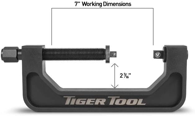 Tiger Tool C-Frame Press Press за автомобилски камиони, автомобили и опрема, C-Рамки на приклучокот за печатот на возилата од класа 1-2, лесна должност C-рамки Присади, 10205