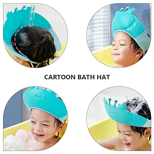 Кисангел бебе сонце капа 4 парчиња бебе туш капа за туширање бебе прилагодлива капа за туширање симпатична бебе шампон капа бебе миење капаче капа за коса рак деца ?