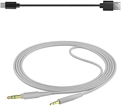 Аудио кабел Geekria Компатибилен со Bose QuietComfort SE, QC SE, QC 45, QC 35 Series II, QC 35, QC 25, NC 700, 700 ANC, SoundLink II кабел, стерео кабел за замена од 2,5 мм