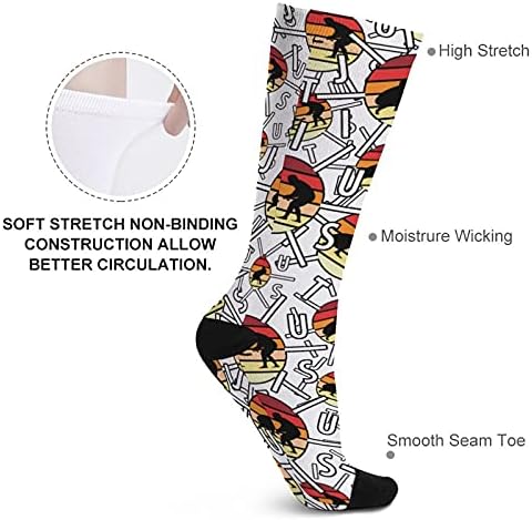 Weedkeycat Brazil Jiu Jitsu над чорапите со теле со високи цевки чизми за чизми за мажи за мажи жени
