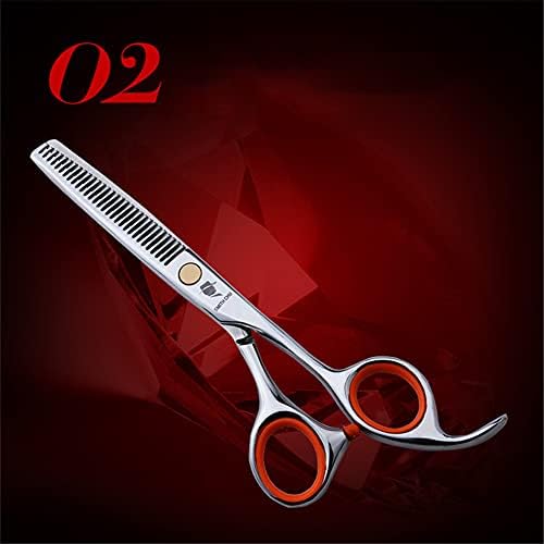 XJPB ножици за сечење на косата 7 парчиња од не'рѓосувачки челик за сечење на косата, поставени професионални бербер/салон/домашни ножици