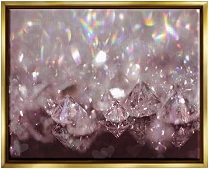 Tuphell Industries Blazzling Bling Gems Луксузен моден глам накит лебдат врамени wallидни уметности, дизајн од Дафне Полсели