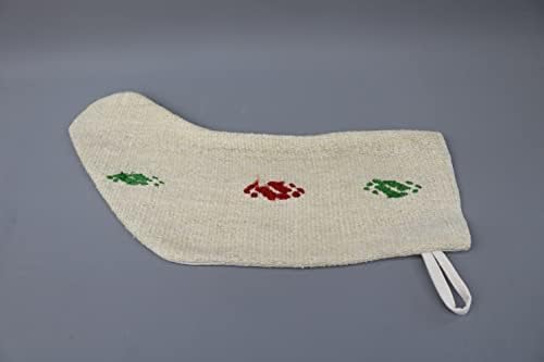 Подарок за перница Сарикаја Божиќно порибување, порибување на беж, божиќни чорапи од коноп, порибување на Килим, порибување на Санта Круз, Божиќно порибување, 369