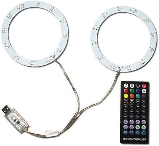 FUCOPALES RGB LED Светлосна Лента ЗА PS5 Конзола со 8 Бои 400 + Режими, Музика Синхронизација Боја Менување На Led Светлосни Ленти
