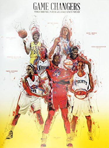 777 Три-Седум Забава Кошарка Постер Црни Жени Внба Спортска Историја Печати Афроамериканец, 18 х 24