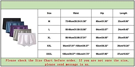 Машки Боксерски Шорцеви Еднобојна Еластична Машка Долна Облека Удобна Големина Боксер Со Голем Струк Машки Мажи под Панталони