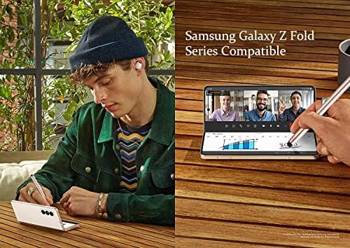 Пенка за стилот на главата 2 за замена за Galaxy Z преклопување 4 S Pen Pro Samsung Z Fold 4 S Pen Prold Edition, Galaxy Z Преклопено пенкало со 4 резервни грицки, пенкало Samsung S за Z Fold 4/3/2/1 Телефон