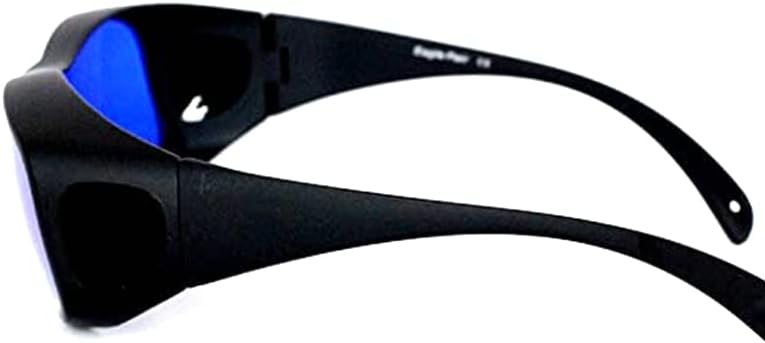Olолојо Еден пар ласерски безбедносни очила ЕП-16-9 Заштитни очила за жолто ласерско натриум јонска светлина 190nm-400nm & 560nm-640nm Заштита на очите со кутија