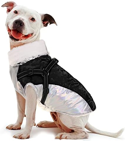 Куче зимско палто рефлектирано топло кучиња од руно елек со грб d прстен за мали средни големи миленичиња