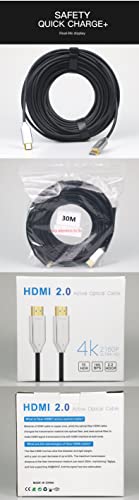 SMTAV 4k Оптички ВЛАКНА HDMI Кабел 65 Стапки 4K 60Hz 1440p 144Hz 18Gbps Ултра HD Насочен Активен Кабел Компатибилен Со Apple-TV