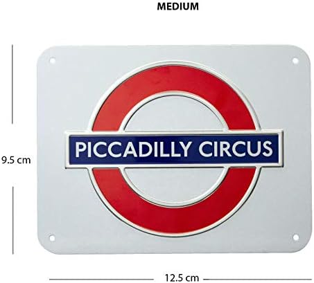 TFL London London Upmorter Logo Piccadilly Circus 3D Metal Sign Wallиден декор постер