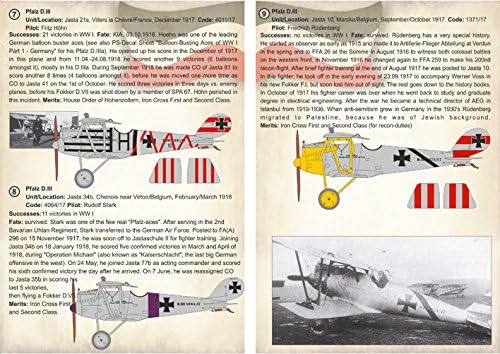 Декал за авион Pfalz D.III, Aces of Прва светска војна 1/72 Скала за печатење 72-237
