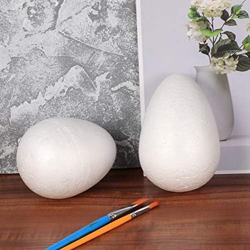Тендикоко глина занаети Велигденски јајца од пена бели јајца бело сликарство DIY занает Велигденско јајце за цвеќе уредување Подарок