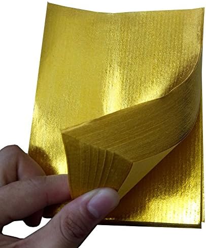 Зестар кинеска хартија ossос - целосна златна фолија