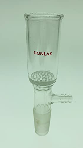 DONLAB EFA0064 стакло 60мл инка Бухнер со перфорирана стаклена плоча 24/40 Заедничка врска од 10мм црево
