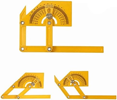 Алатка за мерење на пронаоѓач на агол XJJZS Продолжувач од 0 ° до 180 ° Агол за обработка на дрво владетел Пластичен протактор за мерење