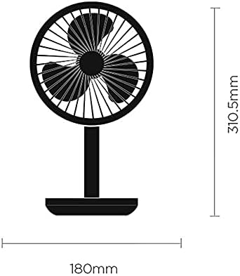 WSJQB Пренослив Десктоп Вентилатор, Мини 3 Брзина Лична Маса Вентилатор, 4000MAH USB ПОЛНЕЊЕ Батерија За Кампување Кабриолет Училиште