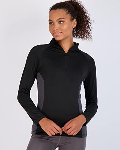 3 пакет: Quarterен женски сува долга ракав четвртина патент и целосна патентска јакна од качулка- Атлетски тренингот за трчање