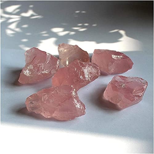 Haieshop природен кристал природен сурово розов розов кварц кристал груб камен скапоцен камен исцелување кристал loveубов природни камења 914