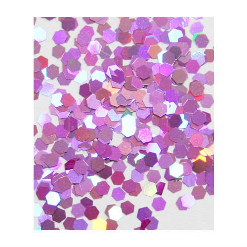 Зинк боја на ноктите уметност Spangles Hexagon 3D Purple 100pc.cell Телефонски украс