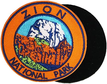 3 '' Национален парк Сион Национален парк везена кука и јамка, смешна мем -лепенка, тактички ранец DIY