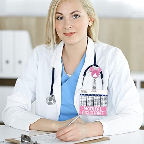 Плифал Медицински асистент ма знак Бади држач за картички додатоци за медицинска сестра хоризонтална идентификација на името Идентификација