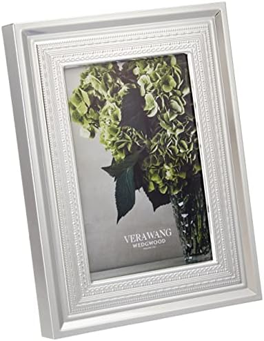 Вера Ванг Сребрена плоча со loveубовна фото рамка за рамка 4x6 “