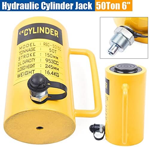953cc тешка должност 50 тон хидрауличен цилиндер Jackек 150 mm/ 6 мозочен удар единечен дејствувачки хидрауличен цилиндер Jackек RAM