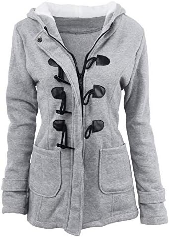 Зимски палта за жени со качулка со факс руно наредени топла јакна дебела плишано копче Lapels Outwear плус големина долга парка