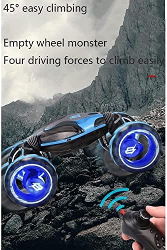 2,4GHz RC Stunt Car, 4WD сензор за гестикулации за далечински управувачки играчки, двострани ротирачки патни возила 360 ° Flips
