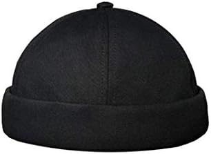 Croogo Crimless Docker Cap Rolled Cuff Harbour Harb Hat Unisex череп капа, морнар рибар, без визир капа, кул капа, капа за гледање капаче