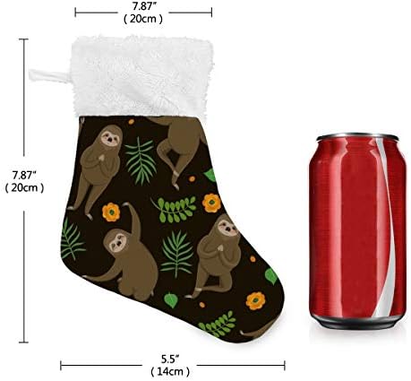 Алаза Божиќни чорапи Сложи за јога Класик Персонализирани мали декорации за порибување за семејни сезонски празници за забави Декор од 4.7,87 “