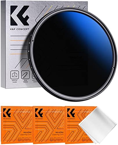 K&засилувач;F Концепт 72mm Променлива ND Филтер За Леќи ND2-ND400 18 Повеќеслојни Премази Прилагодлив Неутрална Густина Ултра Тенок Филтер За Леќи За Објективот На Камерата