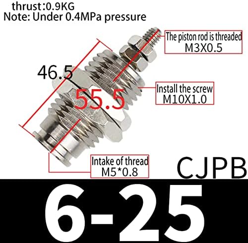 Yuzzi C j P B PIN PIN CILYNDER SPRING SPREET PANEL MONT TYPE MICROCLE S M TYPE PNEUMATIC CYLINDER CJPB4-5 CJPB6-5 CJPB6-15-B CJPB10-15 1PCS