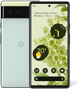 Google Pixel 6 – 5G Андроид Телефон-Отклучен Паметен Телефон Со Широк И Ултравиден Објектив - 128gb-Вида Морска Пена