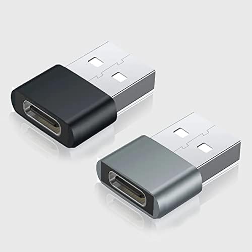 USB-C женски до USB машки брз адаптер компатибилен со вашиот Sony G8141 за полнач, синхронизација, OTG уреди како тастатура,