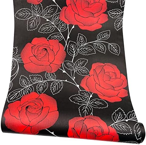 Yifasy црвена роза полица за само-лепенка хартија за фиоки заштитени мебел