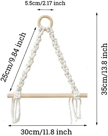 Мијао Jinин 2 парчиња Макрама, држач за тоалети за тоалети, ткаени памучни јаже држач за складирање за кујна за кујна за бања