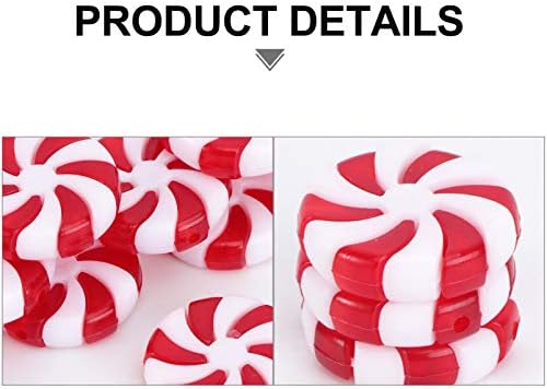 Keseoo 50pcs Божиќни бонбони за приврзоци Божиќна бонбона елка виси украс за Божиќна забава Божиќна декорација 25 мм