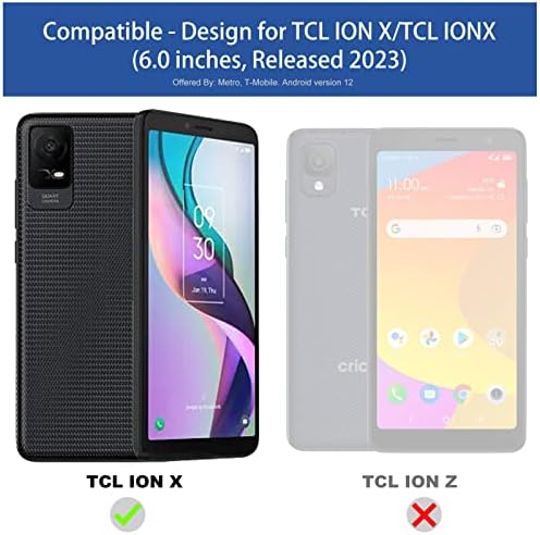 Алибер Телефон Случај ЗА TCL IONX, Tcl Јон X Случај Со Заштитник На Екранот, Прилагодлив Прстен Kickstand, Мека Анти-Гребење Микрофибер Поставата, Тенок Силиконски Шок-Отпоре?