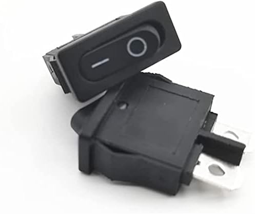 Rocker Switch 5PCS KCD1-110 10x22mm црн супер тенок рокер прекинувач NO/OFF 2 PIN MALL INSTANCE POWER SWITCH