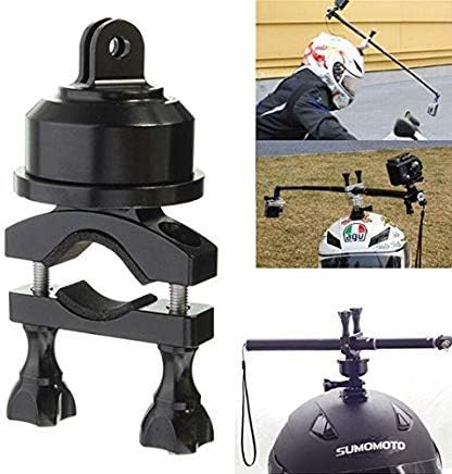 Hooshion Extendable Professional Aluminum 360 Stee Swivel Rotation She Self Adapter Adapter Rankbar Bike Mount for GoPro Camera Sports Camera