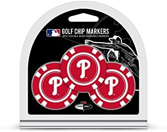 Team Golf MLB, маркери за топки за голф, покер со големина на покер со помали двострани маркери на емајл