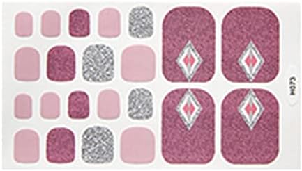 Ke1clo 22 листови налепница за нокти за нокти за жени и девојче, водоотпорен само-лепете печатено печати за нокти на ноктите,