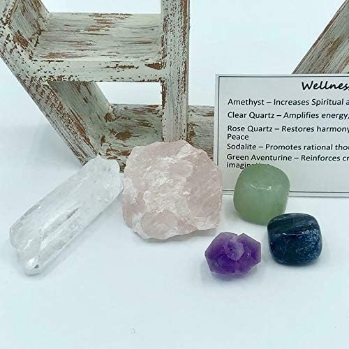 Akkapeary Wellness Crystal Shil Chit Crystal Set Gemstone Подарок Подарок сет заздравувачки камења уникатна мулти -боја една од еден