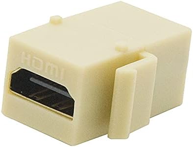 Конектори HDMI Keystone Adapter Femaleенски приклучок за спојување Вметнете конектор Погоден за wallидна плоча или празно лепенка - панел -