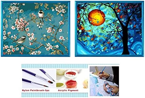 Yxqsed DIY масло сликарство боја според број два комплети за деца за возрасни